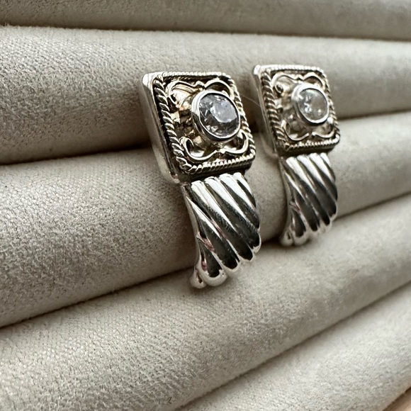 Vintage 925 Sterling Silver Earrings with 925 Backs - Picture 16 of 16